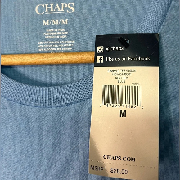 Chaps NWT Montego Bay Graphic Tee - size Medium - Picture 3 of 4